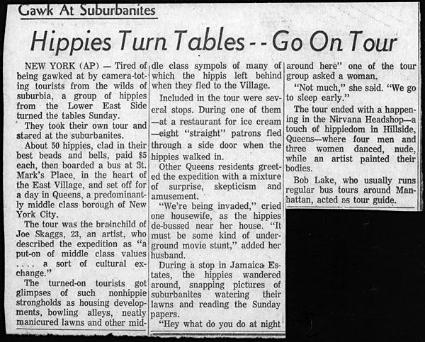 Hippies Turn Table -- Go On Tour, Associated Press, September 23, 1968