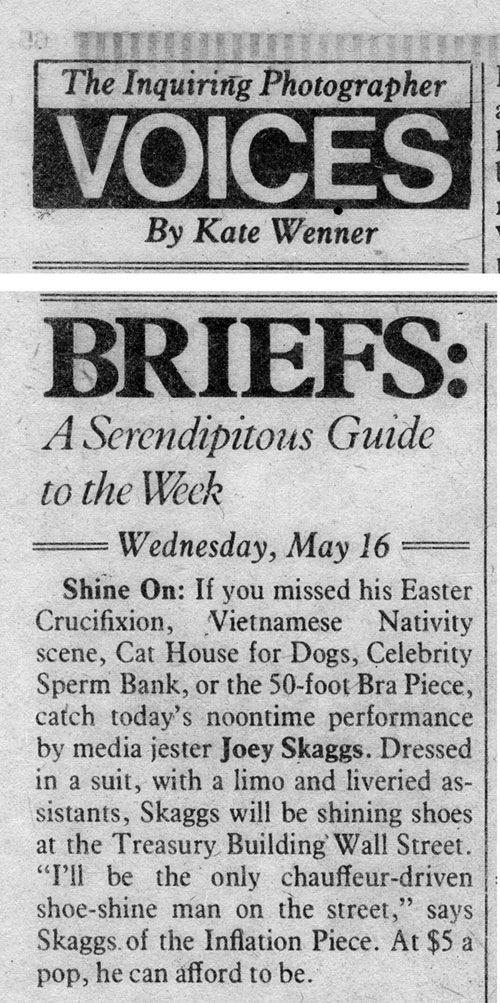Briefs: A Serendipitous Guide to the Week, The Village Voice, May 16, 1979