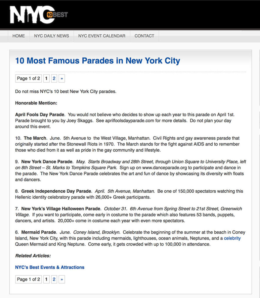 10 Most Famous Parades in New York City, NYC10Best